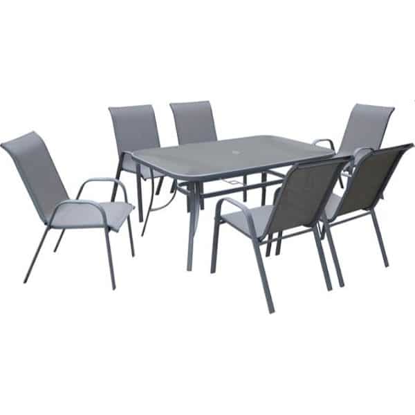 Porto garden dining table set with 6 chairs