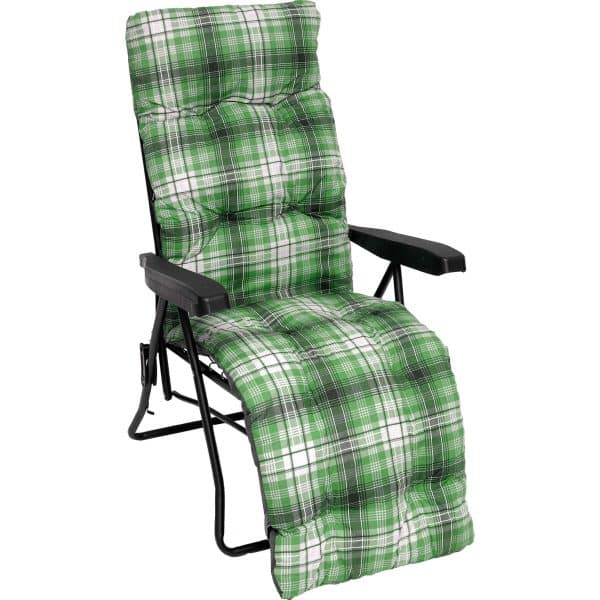 Terrace armchair green metal multi-seater